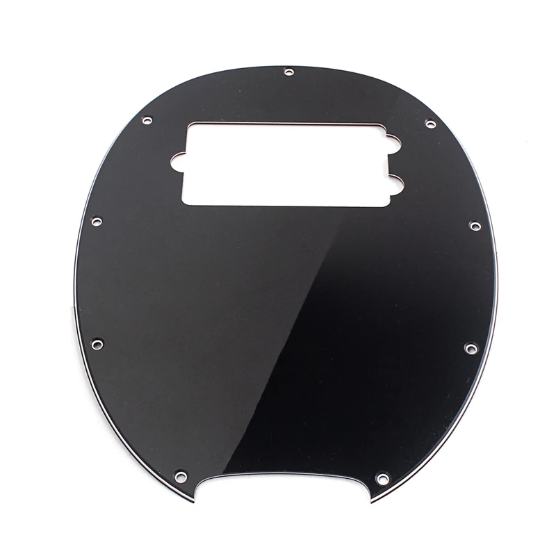 BMDT-Plastic 3-Ply Pickguard Anti-Scratch Plate Black for Musicman 4 String Bass Guitar Accessory | Спорт и развлечения