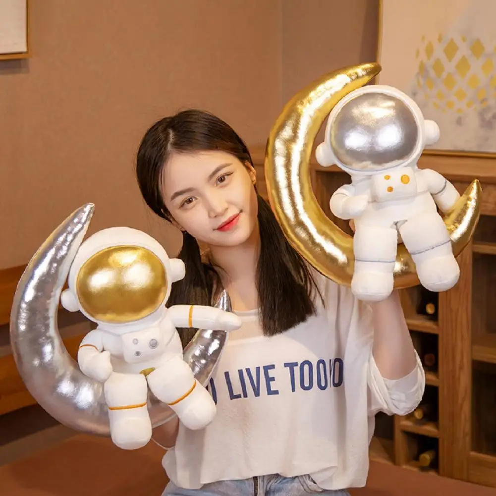 

Lovely Plush Toy Elastic Colorful Cute Astronaut Plush Doll for Ornament
