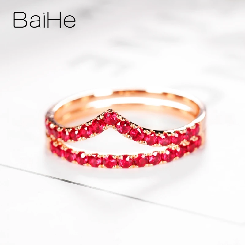 Кольцо с рубином 14 карат желтое золото 0 45 | Кольца