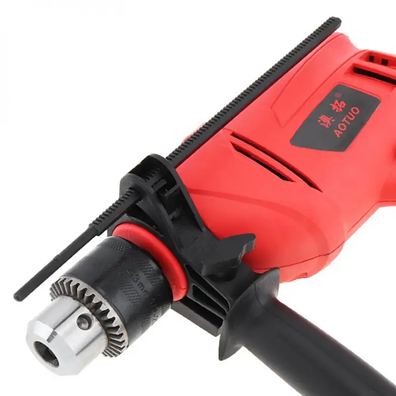 Высокомощная ручная электрическая дрель 220 В 710 Вт с линейкой глубины и