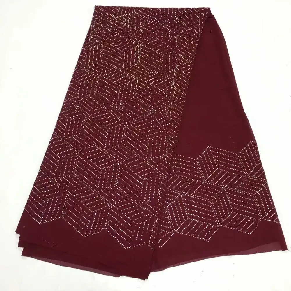 

Europe Fashion CHIFFON 5 yards lasy african clothes printed For Soft Scarf Dress Sewing materials