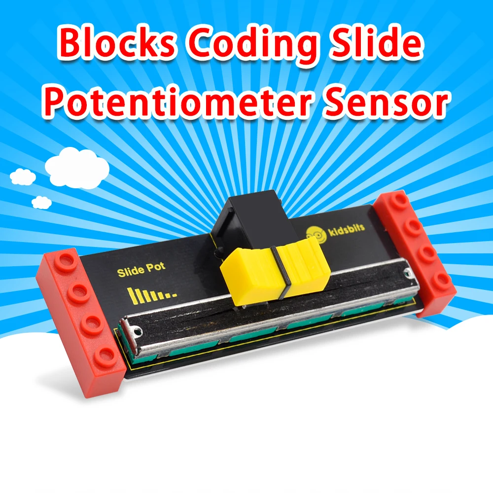 

Kidsbits Blocks Coding Slide Potentiometer Sensor Adjustable Potentiometer Module Sliding Potentiometer Module For Arduino STEM