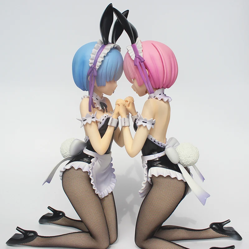 1/4 Re: жизнь в другом мире от Zero Bunny Girl Ver. Экшн фигурки из ПВХ Ram Rem аниме