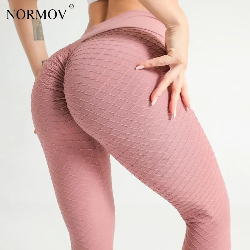 

NORMOV Anti Cellulite Leggings Women Seamless Push Up Elasticity Fitness Leggings High Waist Workout Legging Women