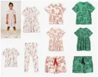 Платье для маленьких девочек, футболки, короткий костюм, лето 2021 г., Детский костюм с принтом MR Tiger, короткие брюки, детская одежда
