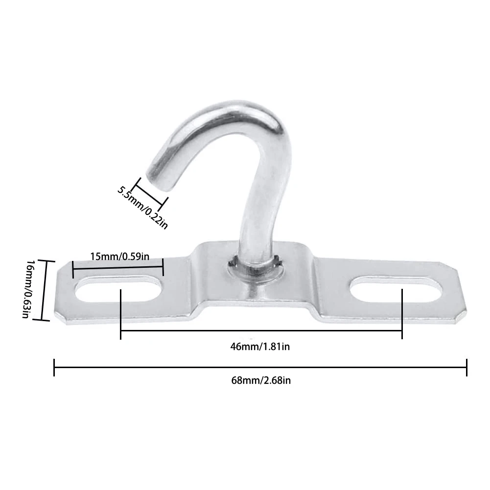 

Ceiling Plate Hook Pendant Lamp Decoration Mount Heavy Duty Lamps Metal Round Ceiling Hooks Chandelier Parts 15PCS