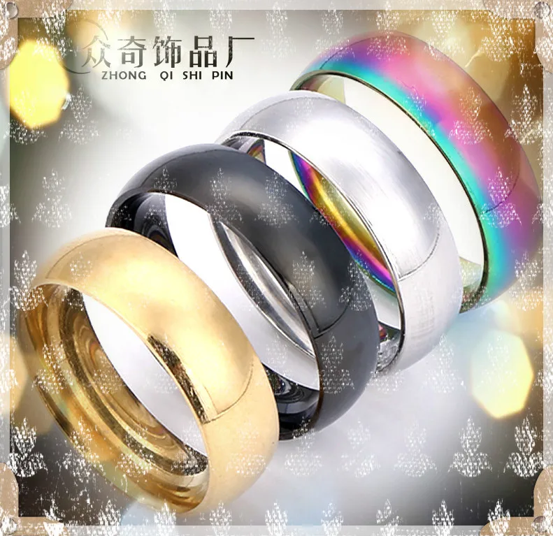 Классическое Радужное мужское кольцо из нержавеющей стали 2020 новый стиль после