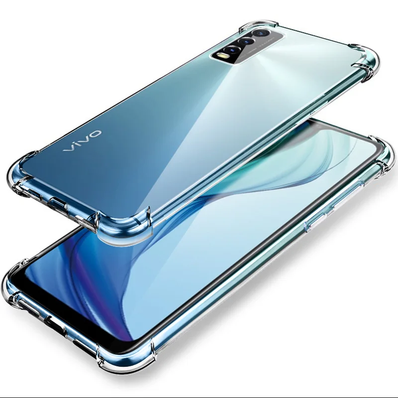 Funda Airbag Shockproof Phone Case for VIVO Y11S Y12S Y20 Y20A Y20G Y20i Y20S Y20SG Y30G 2021 Soft Clear Thin TPU Silicone Cover