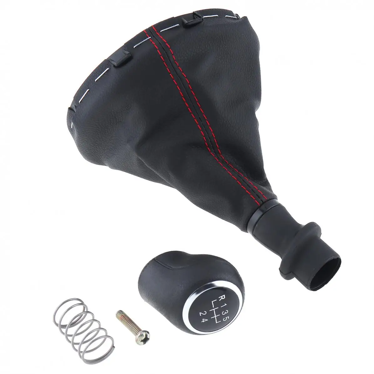 

5 Speed Car Manual Gear Shift Handball Knob With Dust Cover / Spring / Screw fit for Volkswagen T5 / T5.1 Gp 5 Gear Models