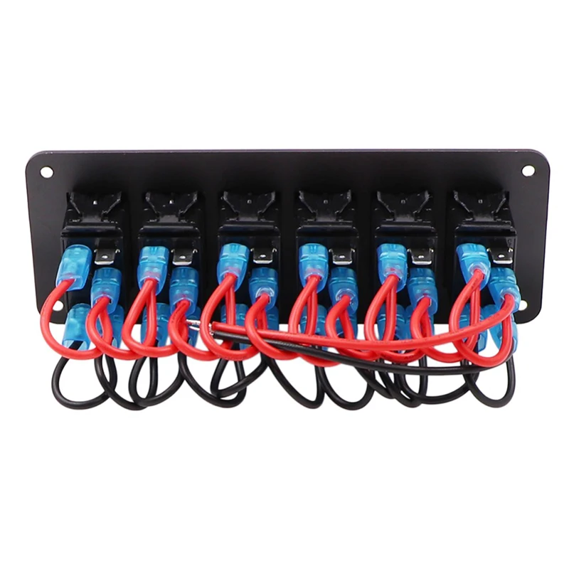Лодка выключатель автомобиля Панель 12V~ 24V с светодиодный свет панель с переключателями+ Dual USB Порты и разъёмы Вольтметр+ прикуривателя Быстрая