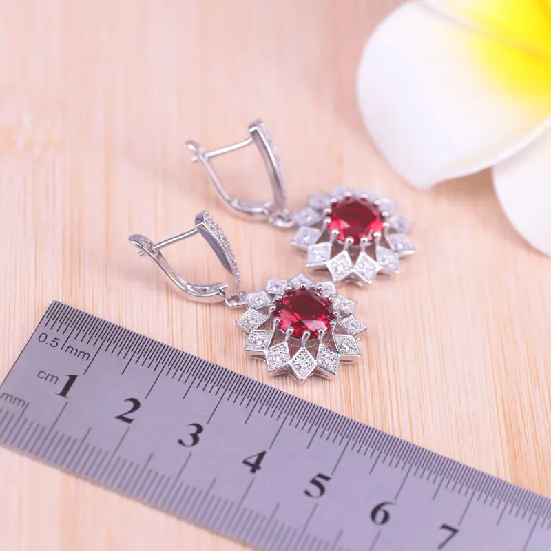 Комплект из колье и серёг серебра 925 пробы | Украшения аксессуары