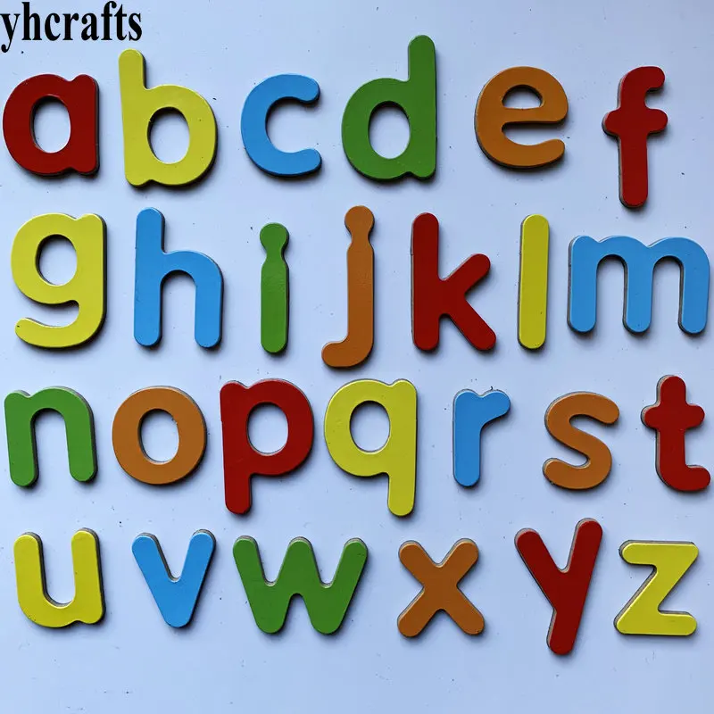

26PCS/LOT.alphabet Letters numbers fridge magnet Kindergarten supplies Teach your own Math toys Early learning english toys OEM