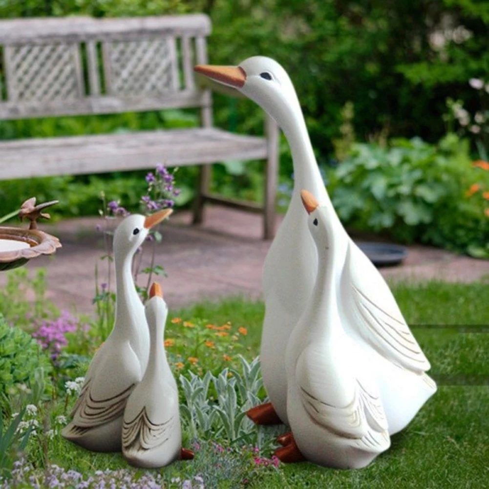 

Simulation Mother Child Duck Decoration Decoration Garden Sculpture Crafts Desktop Dining Table Balcony Crafts Decoration