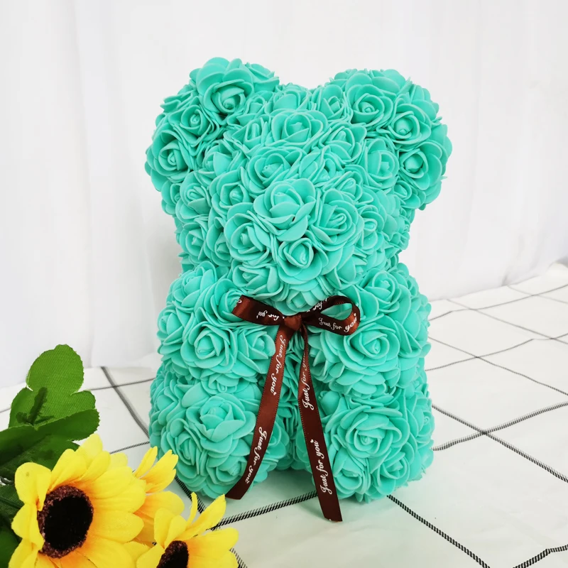 Подарок на день Святого Валентина медведь из роз Большой плюшевый мыло цветок