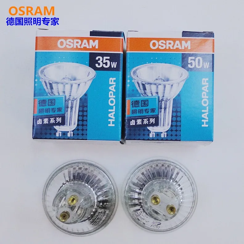 OSRAM 230V50W 230v35w 35D GU10 прожектор галогенная лампа, 64828FL 64821FL PAR16 ALU отражатель затемнения лампы, osram 64828 64821