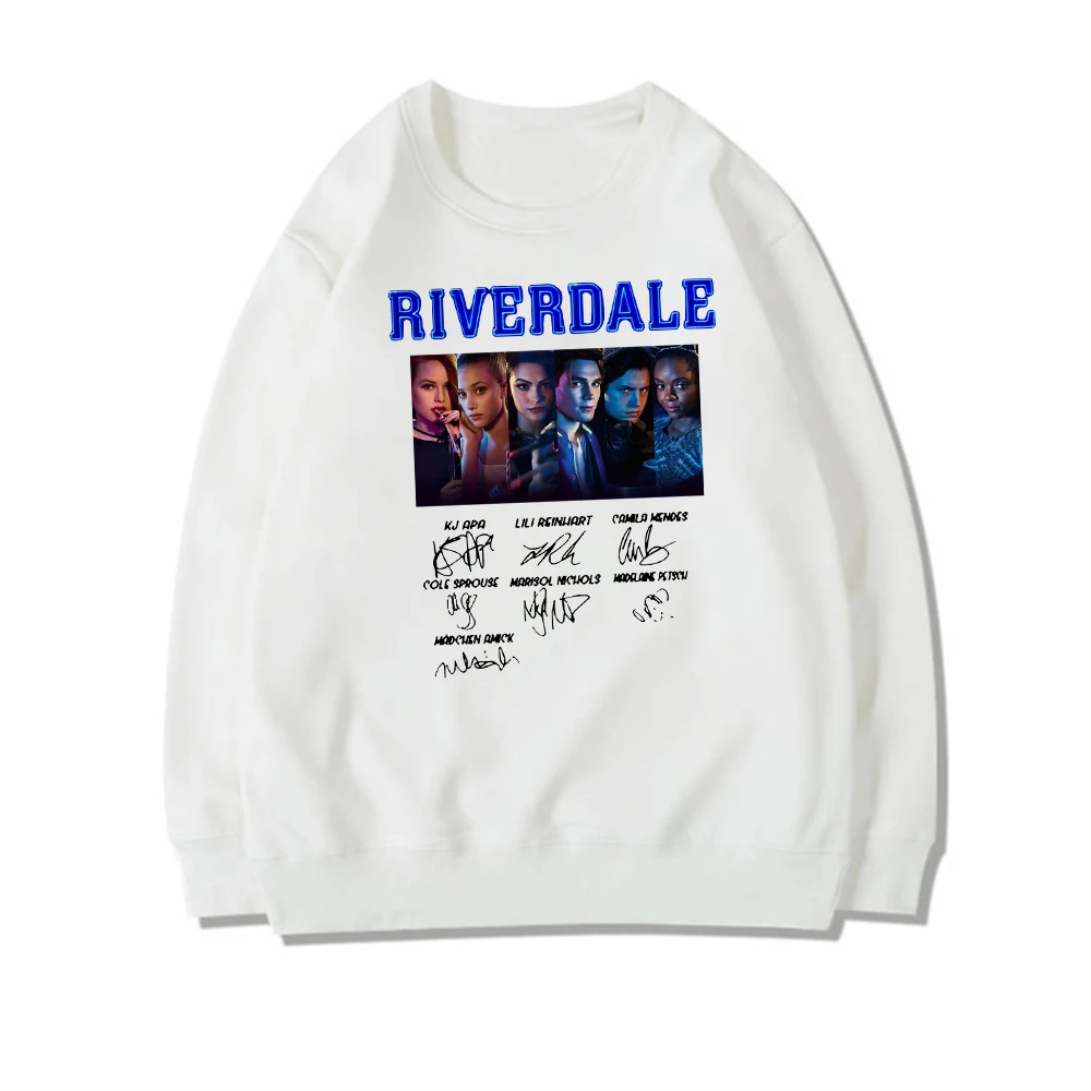 

Свитшот Riverdale, Женская Толстовка в стиле Харадзюку, Модный пуловер с круглым вырезом и длинным рукавом, Y2k, модный Удобный нечеткий Свитшот