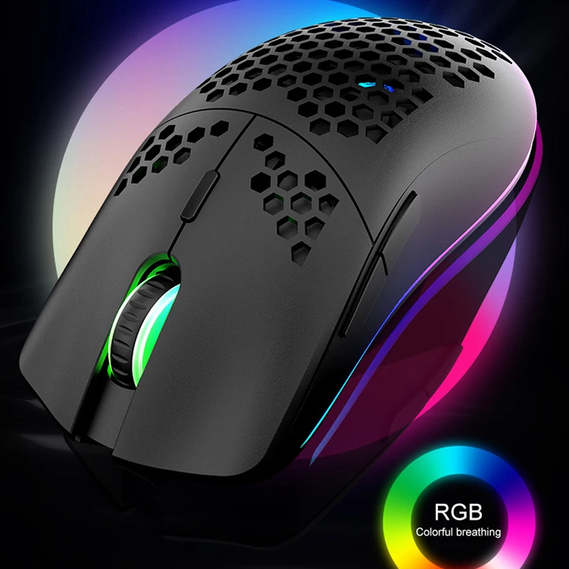 wireless gaming mouse wireless compatible 3200dpi dpi optical sensor rgb light led home office mouse gamer for laptop pc gamer free global shipping