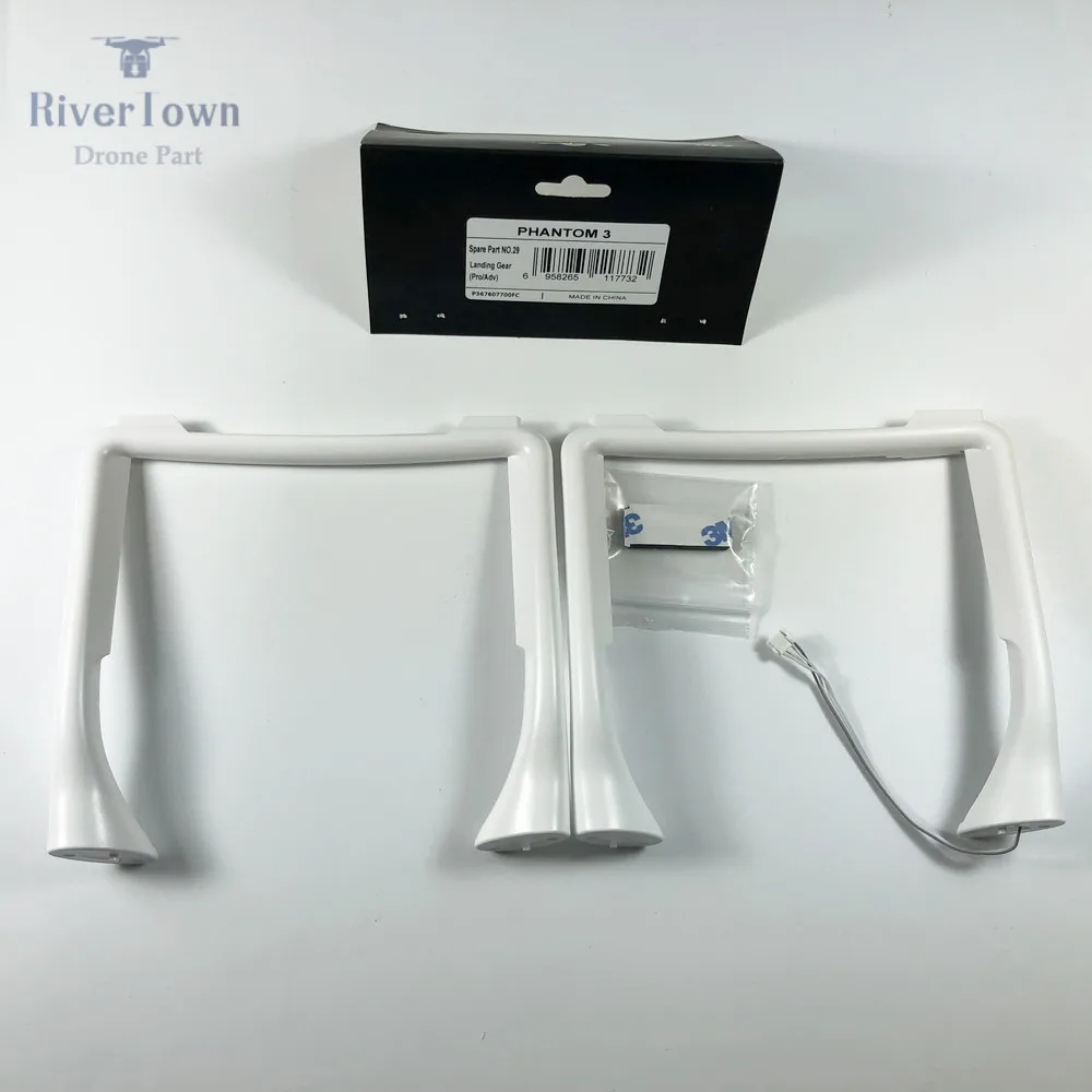 landing gear Абсолютно DJI Phantom 3 Pro Расширенный корпус Верхняя Нижняя крышка шасси компас для P3P P3A Дрон запчасти - Цвет: landing gear