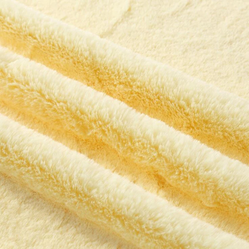 

1M Flannel Fabric Coral Fleece Rabbit Hair Plus Soft Embossing 130 Colors Handmade DIY Fabric Crystal Super Soft 02071714