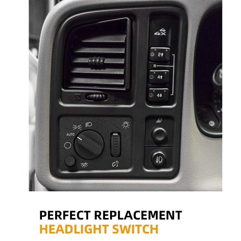 Headlight Switch for Silverado Sierra 2003 2004 2005 2006 2007 19381535 D1595G 15194803 Head Light Lamp Dimmer | Автомобили и