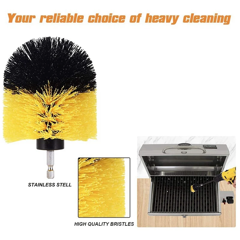 

TOP 9Pcs Drill Brush Attachment Set Power Cleaning Scrub Brush with Extend Long Attachment for Bathroom and Kitchen