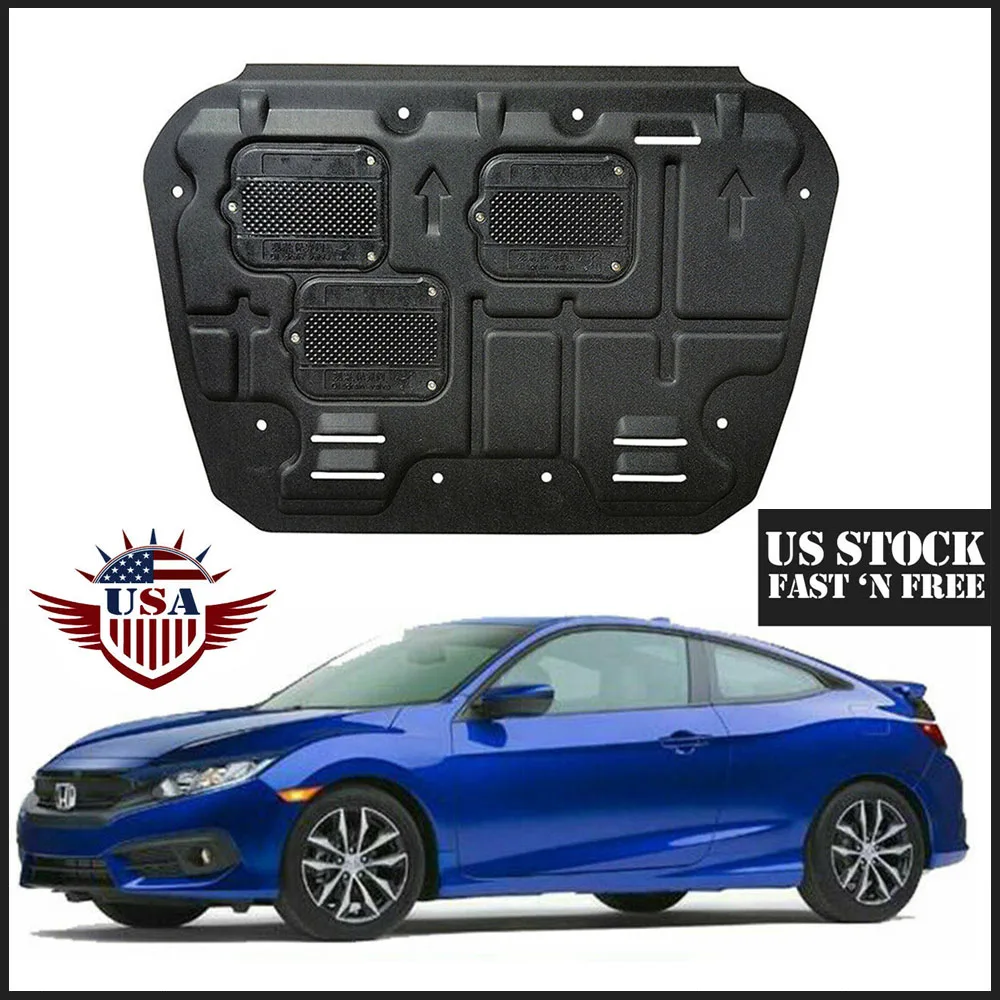 

Для Honda Civic 2016-2020, защита для нижнего мотора, брызговик, щит, брызговик, крыло для грязевого крыла, нижнее покрытие автомобиля, молдинговая пан...