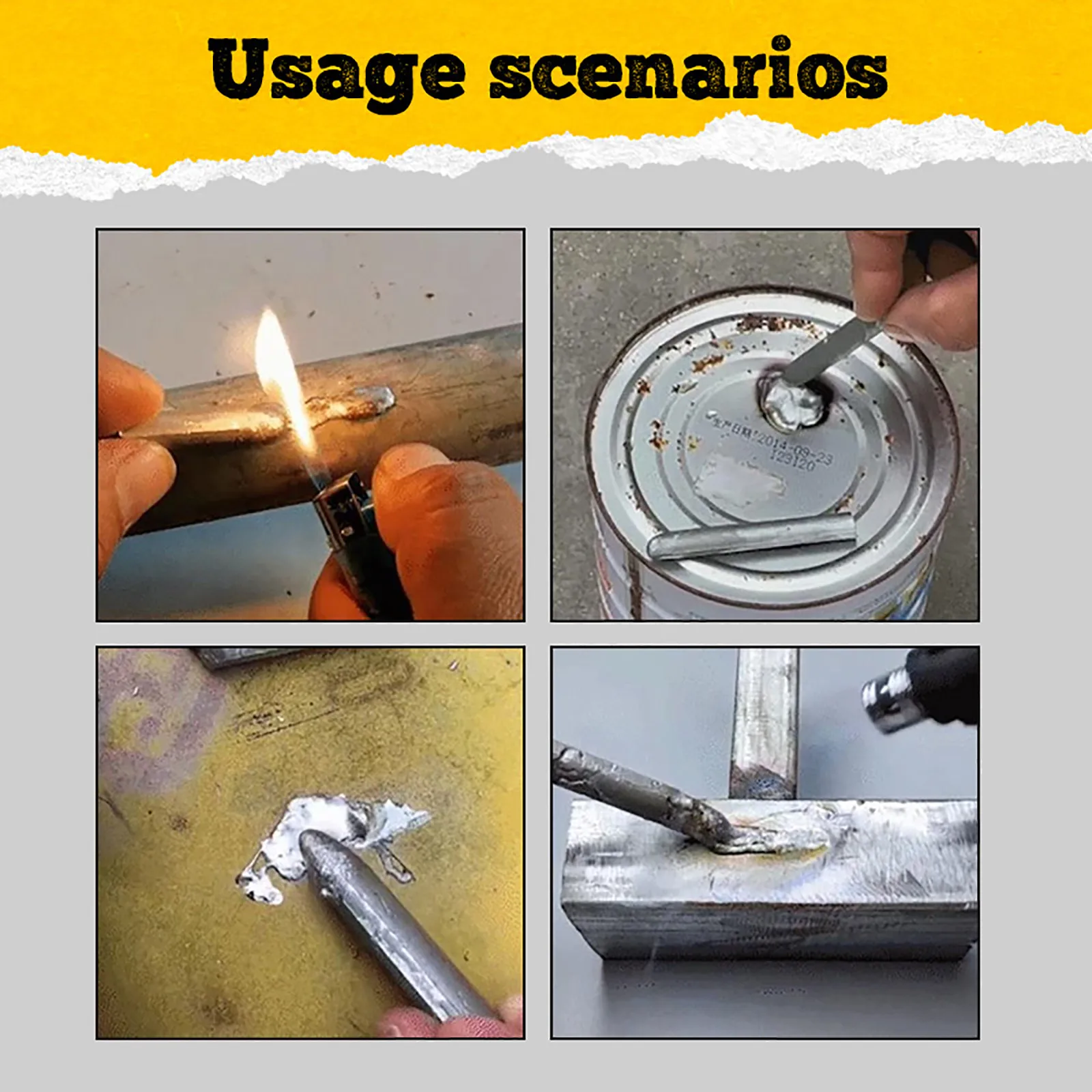 

Powder Cored Aluminum Welding Rod Low Temperature Easy Melt Aluminum Welding Rods No Need Solder Powder Tool Accessories