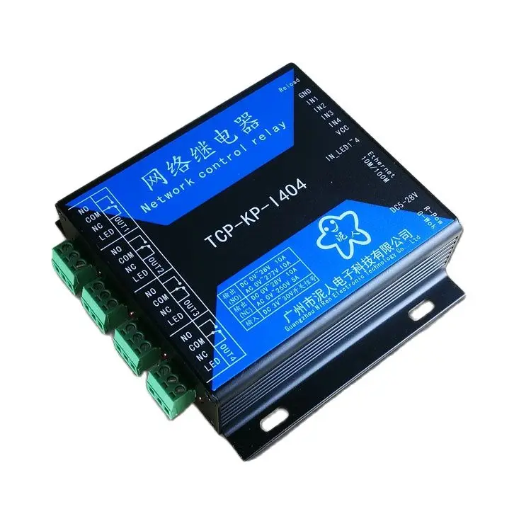 4-полосный TCPIP Ethernet сетевой релейный пульт дистанционного управления IO выход 4