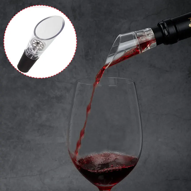 

Brand New White Red Wine Aerator Pour Spout Bottle Stopper Decanter Pourer Aerating Portable Wine Accessories Creative Wine Pour