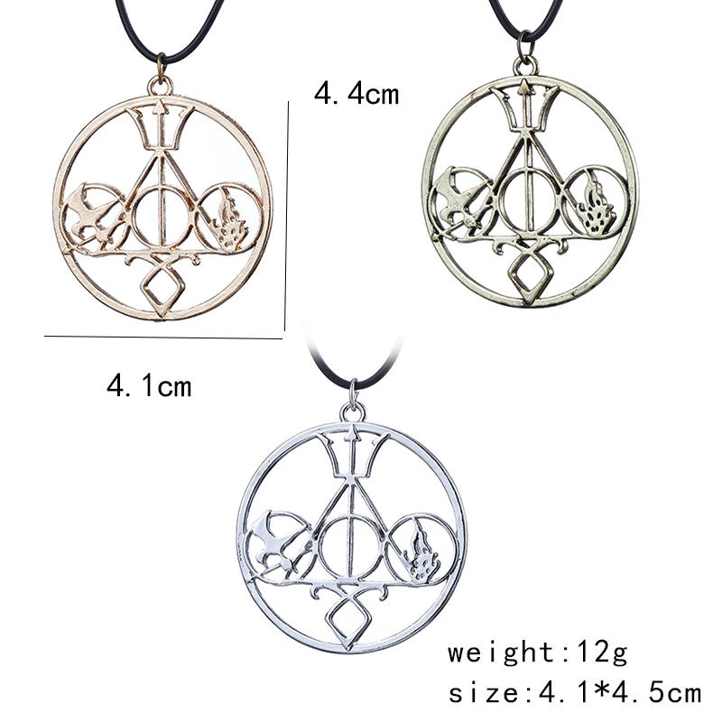 Модные изделия Золотое ожерелье и подвески The Mortal Instruments Hunger Games Divergent Percy Jackson HP для