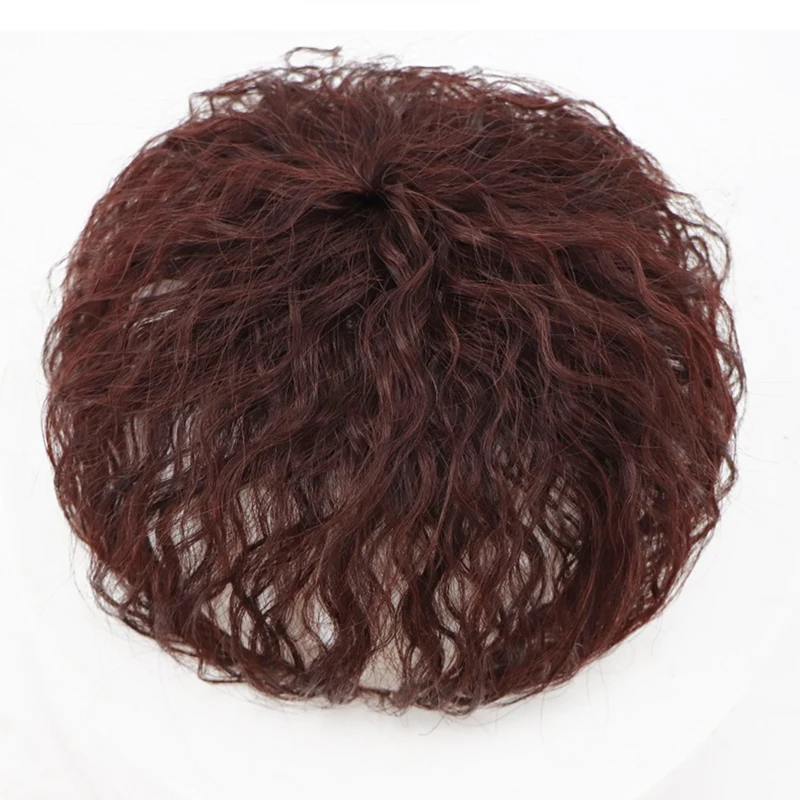 

Hair Overhead Replacement Patch Wig Female Curly Hair Top Closure Corn Perm Wig Chemical Fiber Synthesis