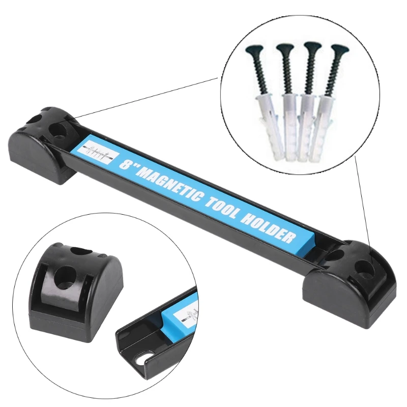

8" 12" 18" Magnetic Tool Holder Bar Organizer Storage Rack Knife Wrench Pliers HX6C