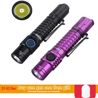 fc12 usb c rechargeable tactical 18650 led flashlight sft40 2000lm 345 meters with power indicator