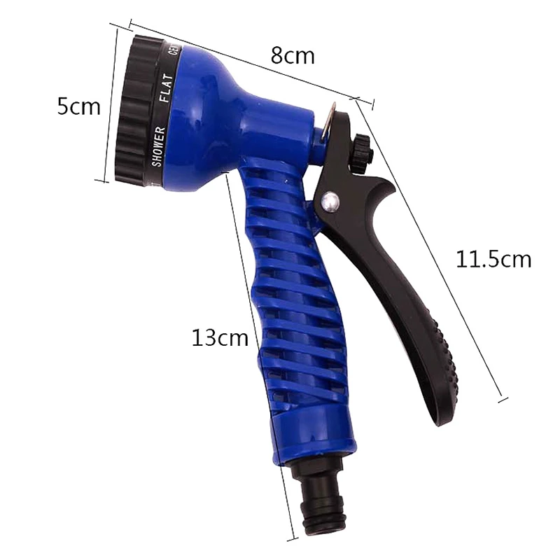 Растяжимый садовый шланг расширяемый гибкий водяной пластиковый пистолет