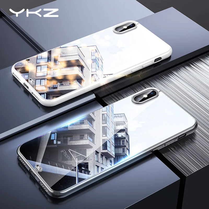 YKZ прозрачный чехол из ТПУ для iPhone X XS ультра тонкий мягкий полный Чехол iPhoneXS iPhoneX