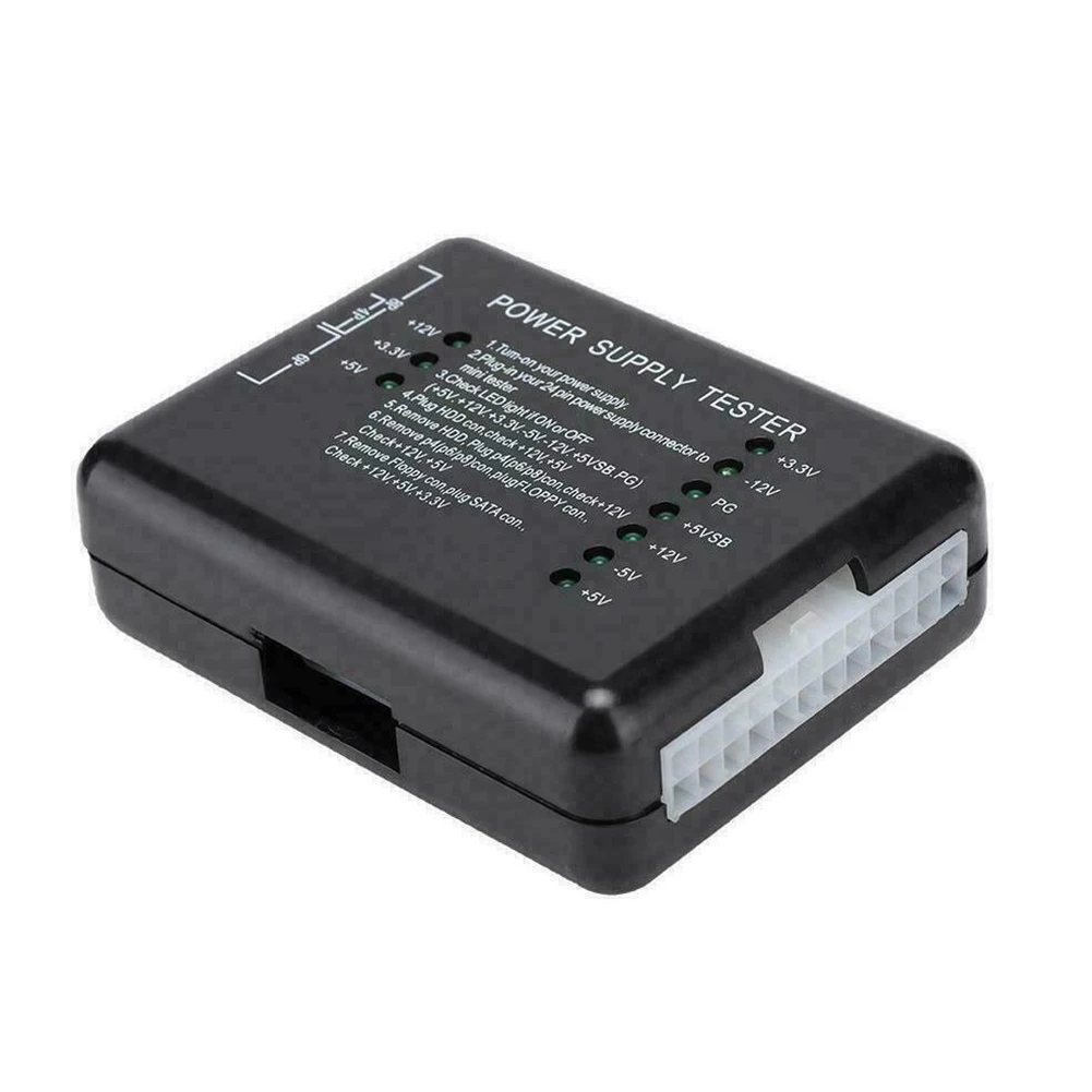 Проверка 12V 5V 3 V PSU ATX тестер источника питания светодиодный точный компьютерный