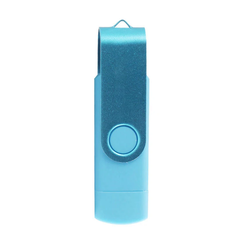 USB флеш-накопитель OTG внешний накопитель Usb карта памяти флэш-накопитель для смартфона - Цвет: Синий