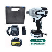 88vf 520nm electric brushless impact wrench cordless 12 socket wrench power tool rechargeable for makita battery useu plug