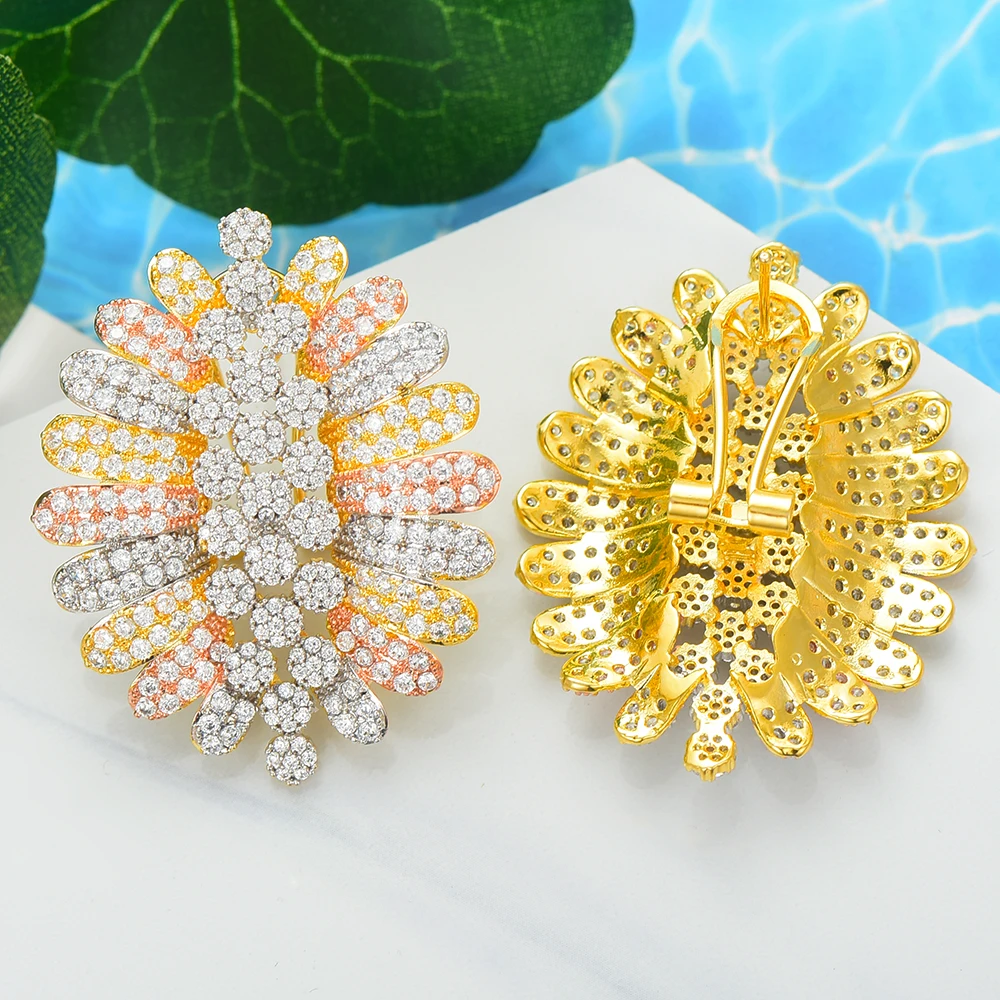 Женские серьги-гвоздики с фианитом 3 цвета |