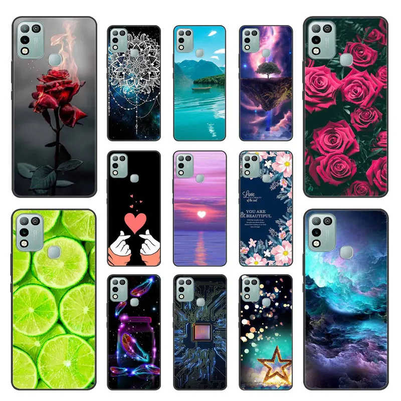 for infinix hot 11 play case fashion cool printing soft tpu phone cover for infinix hot 10 play cases fundas coque hot10 play free global shipping