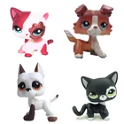 Lps кошка, магазин домашних животных, игрушки, короткие волосы, черная кошка #2249 Great Dane Collie Dog #817, милая редкая коллекция животных