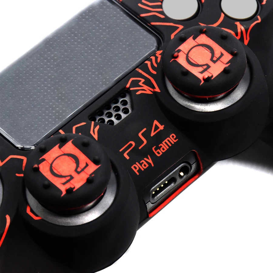 PS4/Slim/Pro беспроводной контроллер силиконовый чехол Бог войны Защитный для Sony