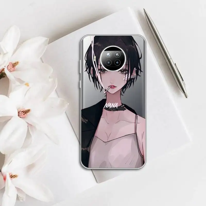 

Oosaki Nana Phone Case Transparent for Xiaomi mi Redmi note 10 t 8 9 pro lite 11 Samsung S 8 9 10 20