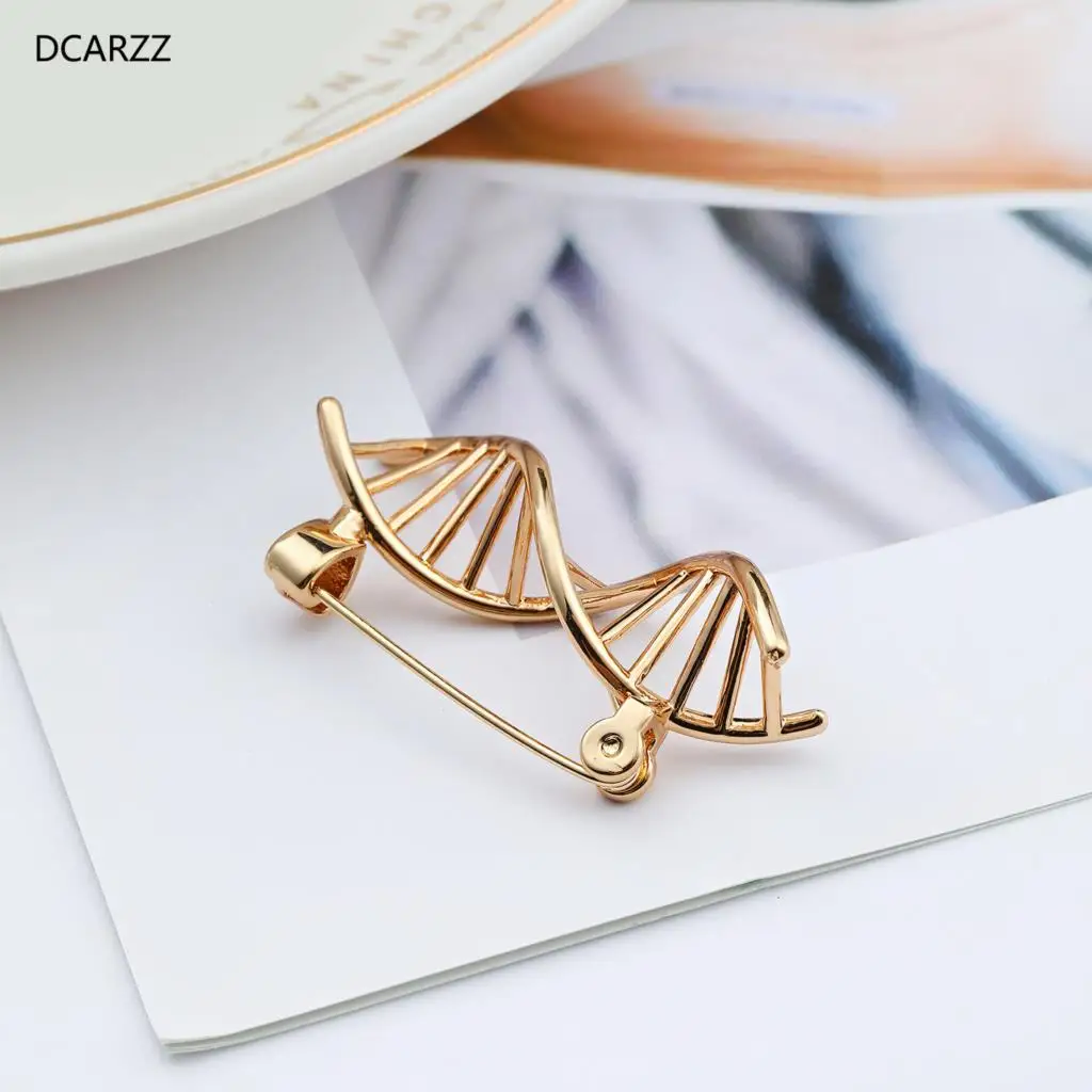 DCARZZ брошь в форме ДНК булавка модные ювелирные изделия с покрытием