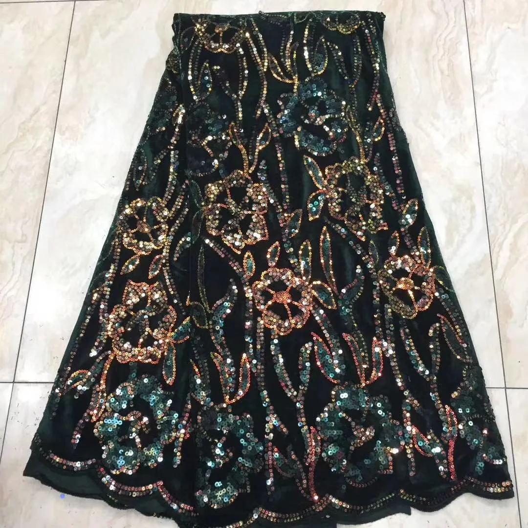 

Африканская бархатная кружевная вышивка, нигерийская кружевная ткань 2020, Высококачественная кружевная французская сетчатая кружевная ткань, одежда FJ41321