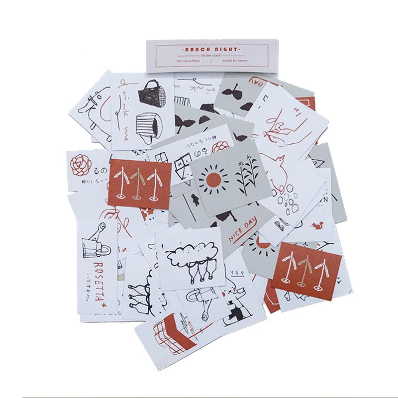 

60 pcs/lot Cute Kawaii Sticker Paper DIY Diary Stickers For Decoration Scrapbooking Photo Album Korean Stationery 015