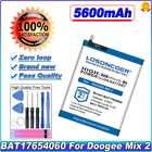Аккумулятор LOSONCOER BAT17654060 5600 мА  ч для телефона большой емкости Doogee Mix 2  в наличии