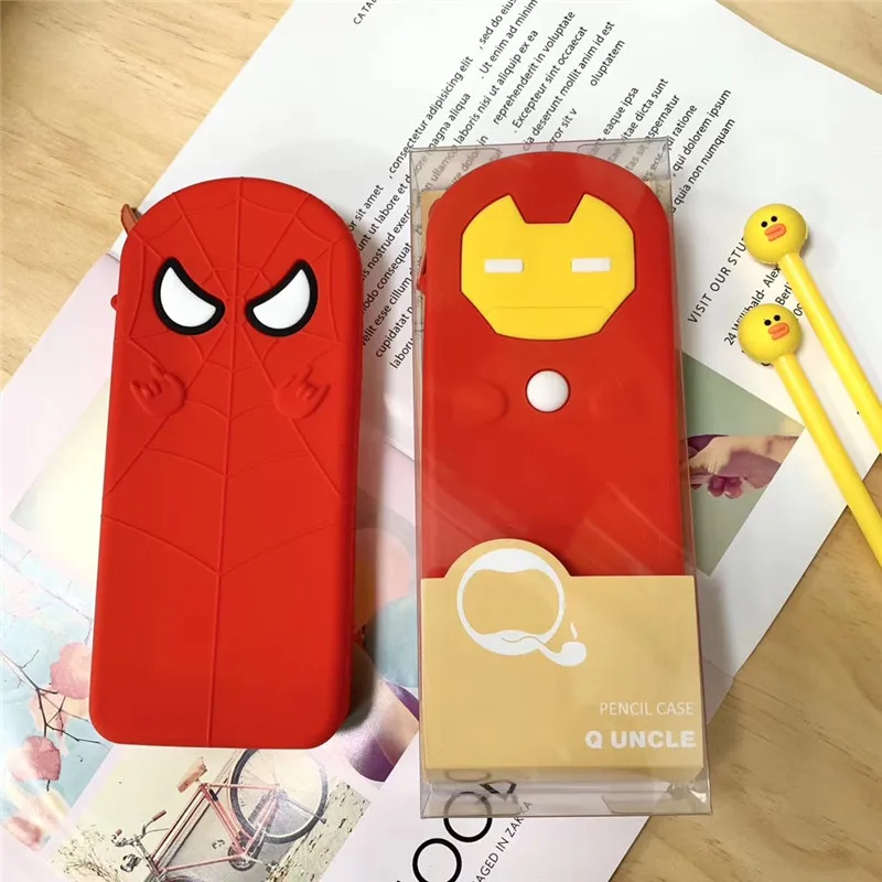 Пеналы для карандашей мальчиков и девочек симпатичный силиконовый Карандаш