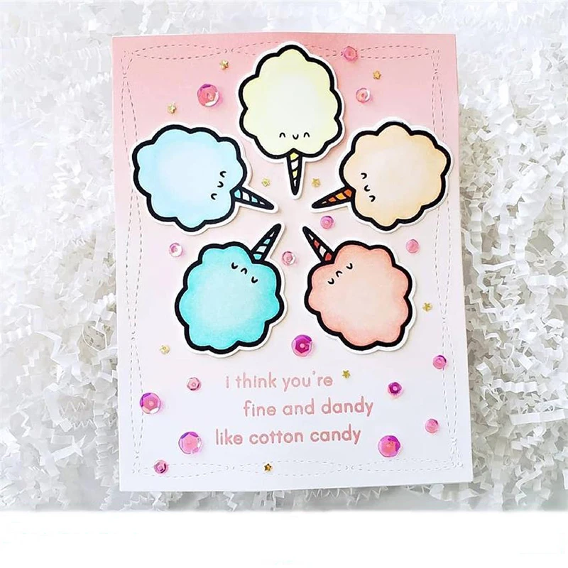 CH Cotton candy Metal Cutting Dies and stamps DIY Scrapbooking Card Stencil Paper Handmade Album Wedding Decor | Дом и сад