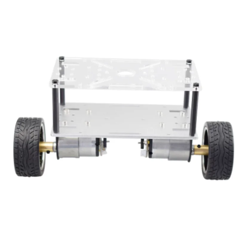 Two-Wheeled Frame Smart Car Chassis Balance Car Base Motor Robot Kit  for  робот на гусеницах